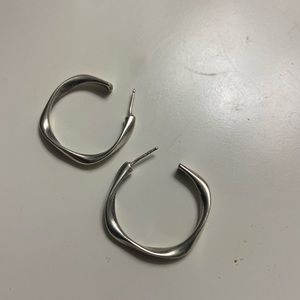 Sterling silver hoop earrings
